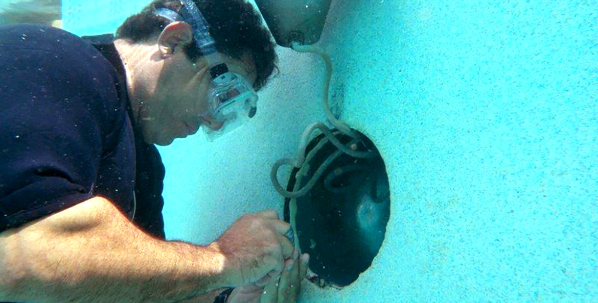 Under Water Leak Test Done by Florida Pool and Leak Miami